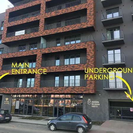 Daire Navyblue Cracow Free Parking Tv